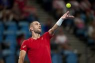 Borna Coric at the 2024 United Cup in Sydney, Australia - Getty Images